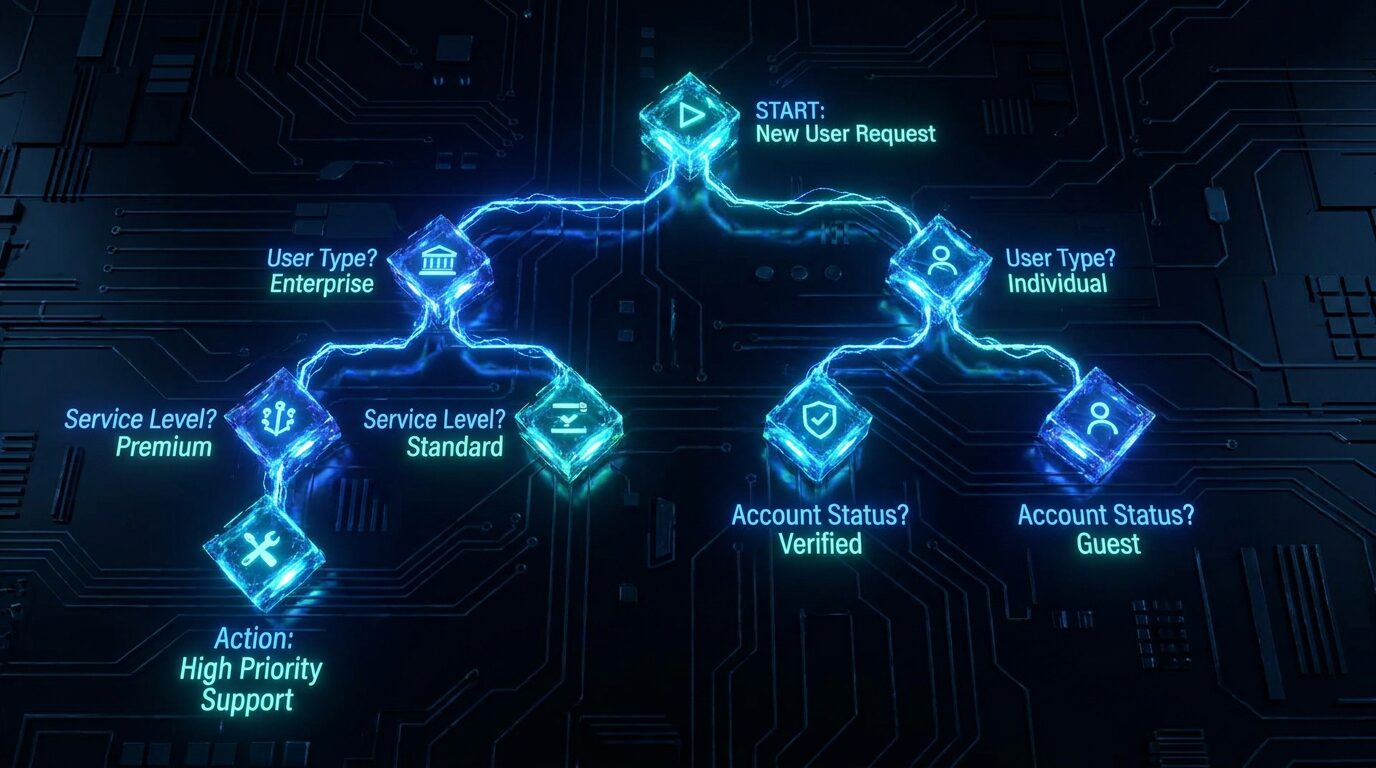 Decision tree showing common prompt mistakes and the fixes that resolve them
