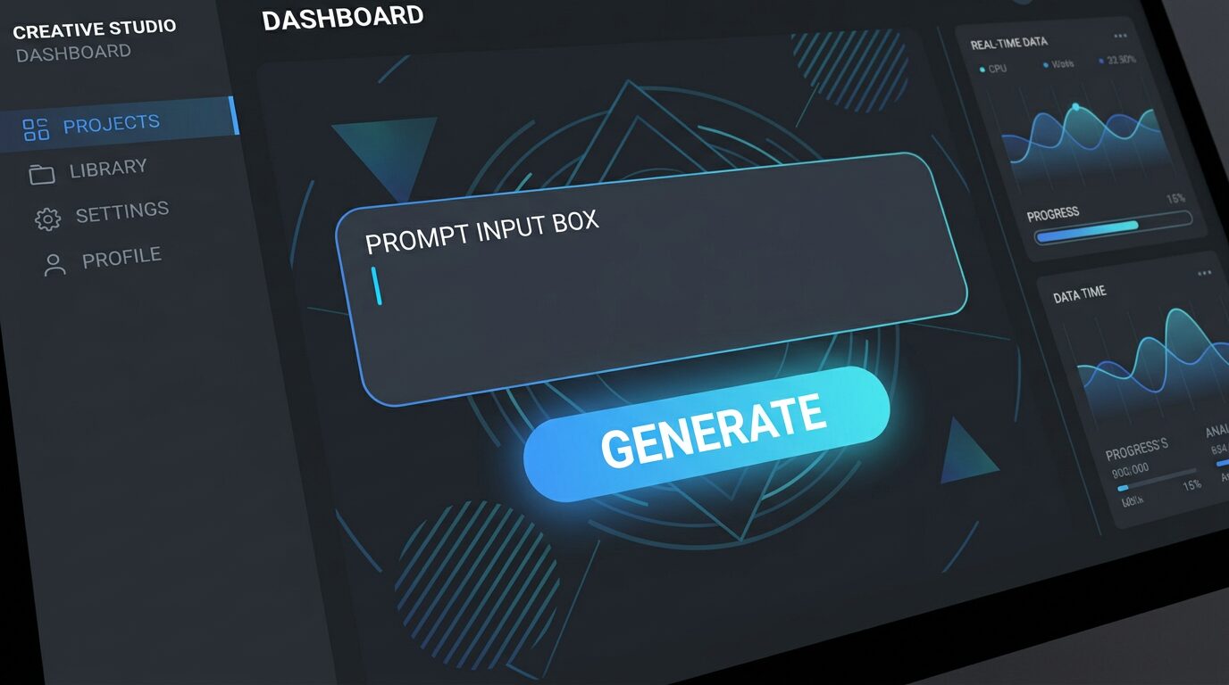 MiniMax studio dashboard showing prompt input field alongside generation parameters